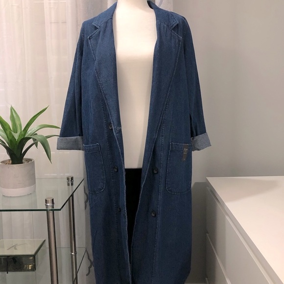 Dark Denim Blazer Dress - Picture 2 of 4